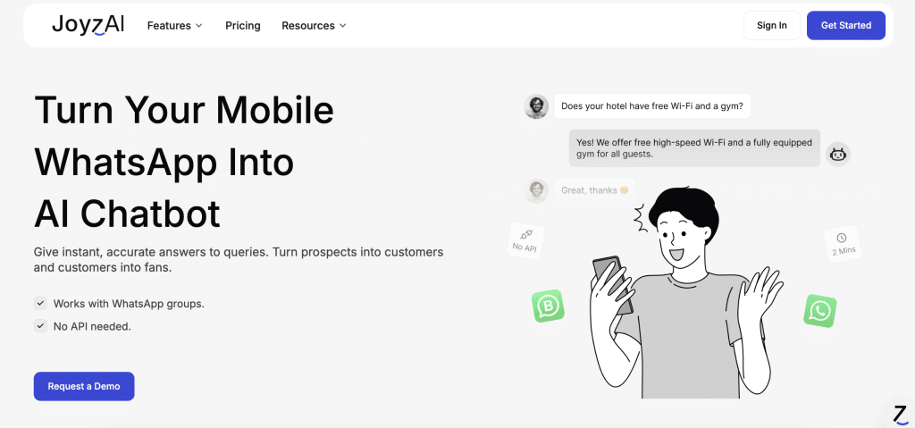 JoyzAI best whatsapp chatbot
