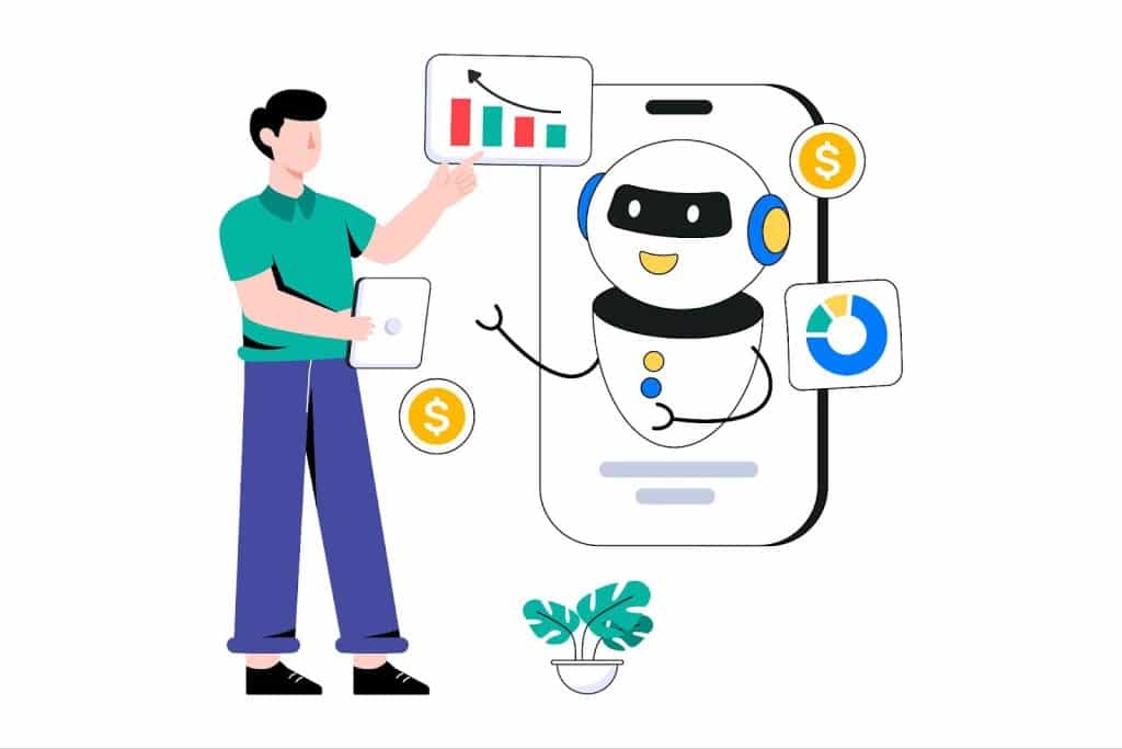 Infographic illustrating the measurable ROI of chatbot marketing strategies.