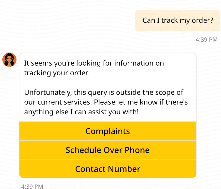 Rule based chatbots