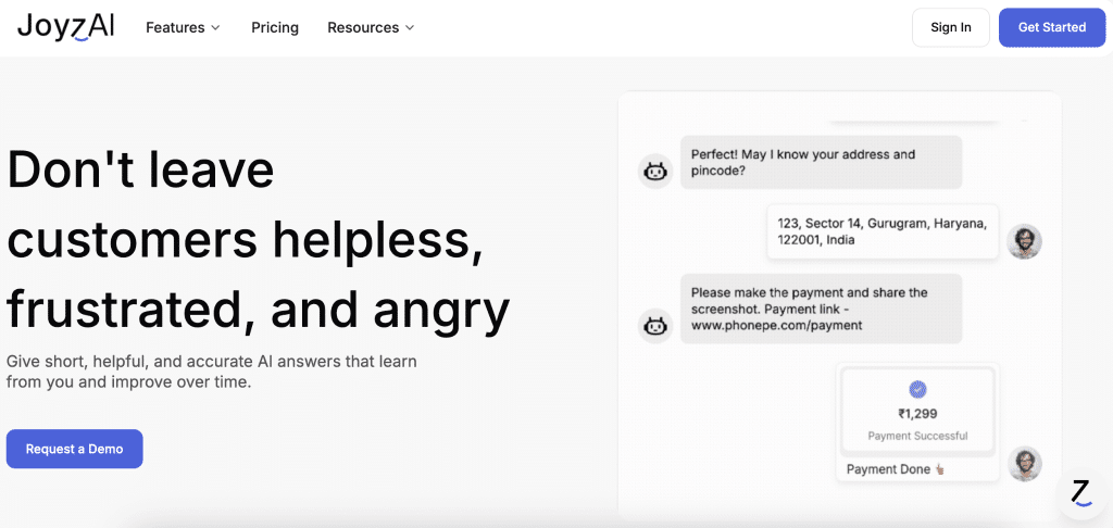 JoyzAI chatbot