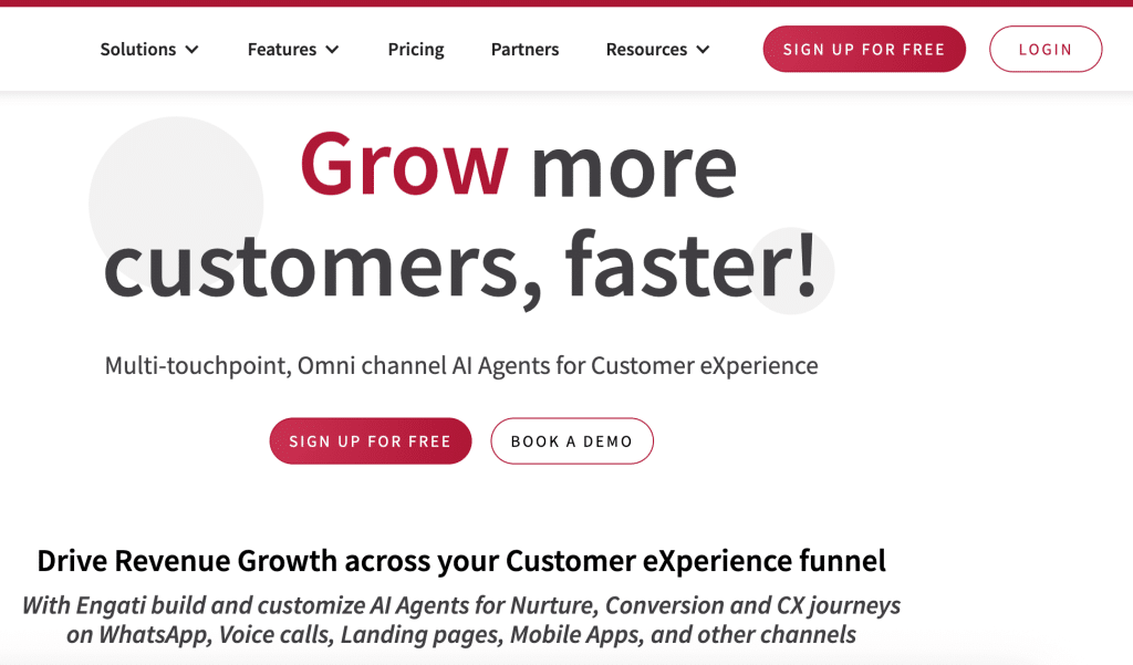 Engati customer service chatbot