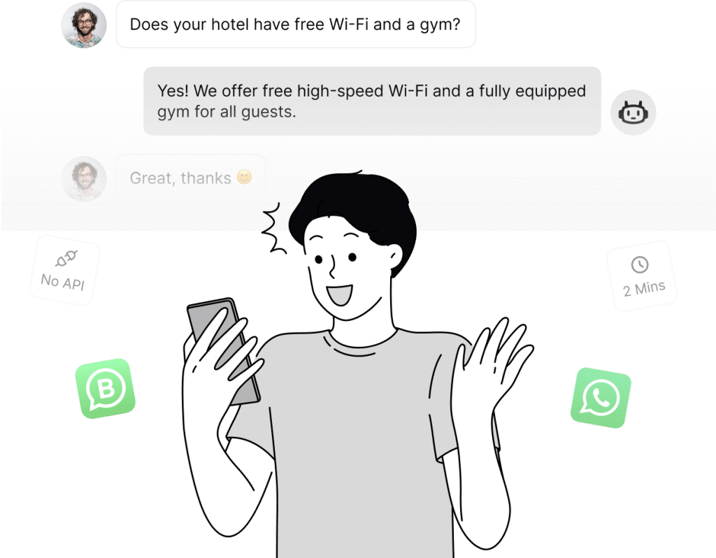 WhatsApp AI chatbot example