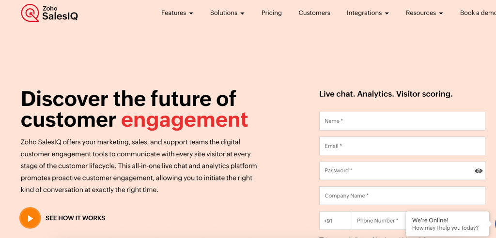 Zoho SalesIQ chatbot