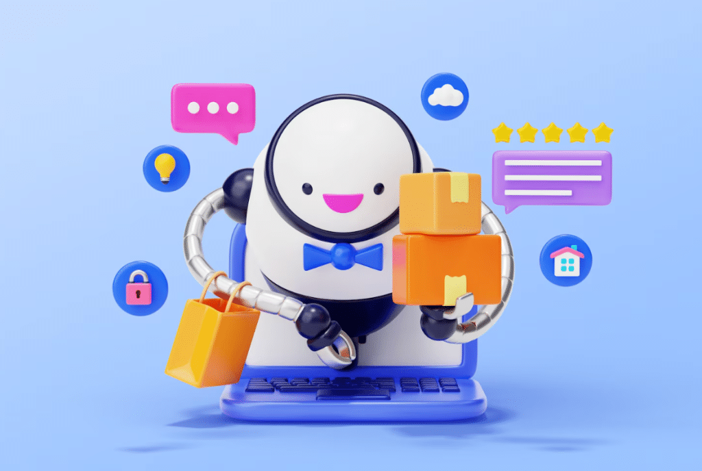 A retail chatbot managing online shopping