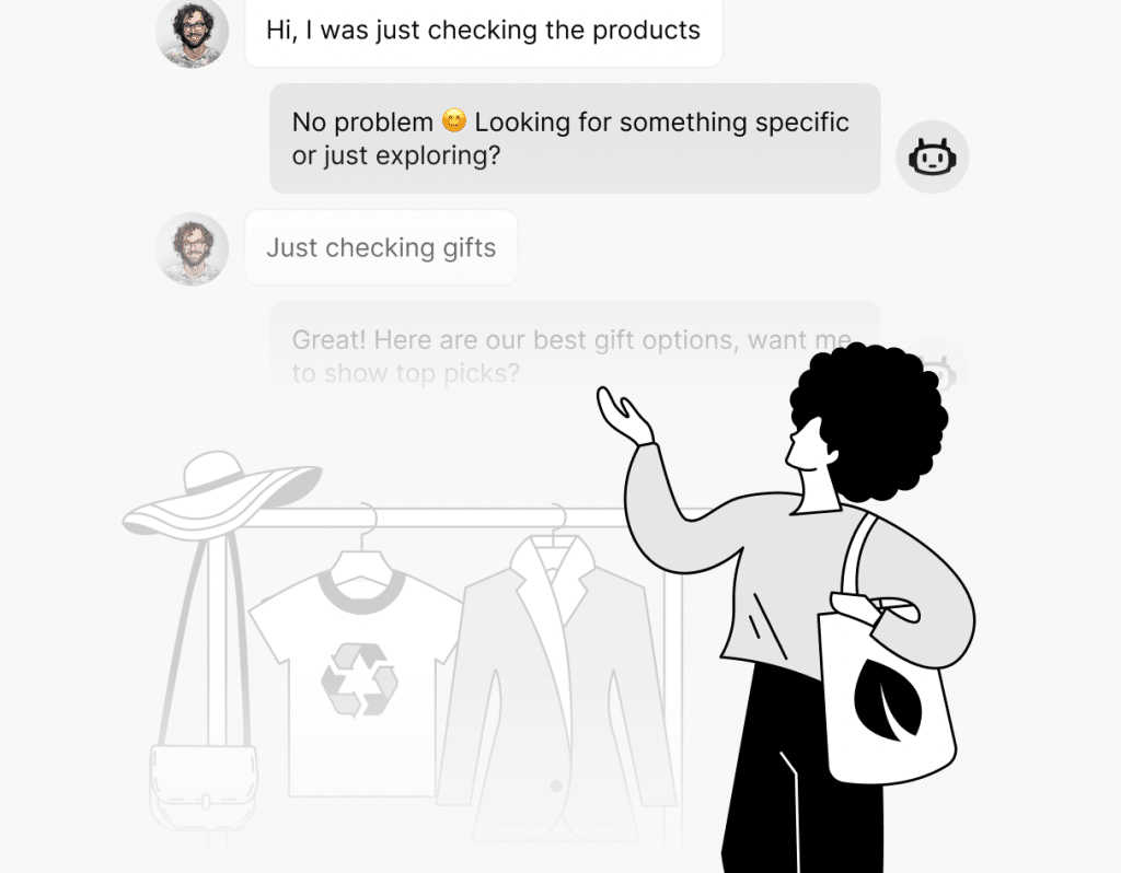Engage with a chatbot for personalised suggestions