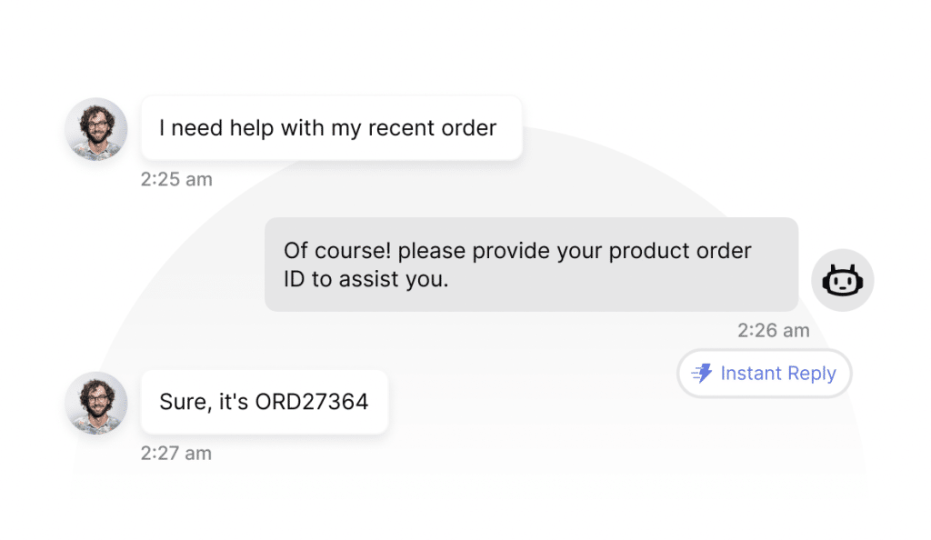 The JoyzAI chatbot replies instantly to your queries