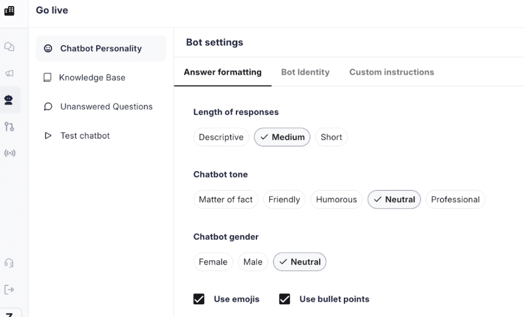 Train your JoyzAI bot with website data and PDFs
