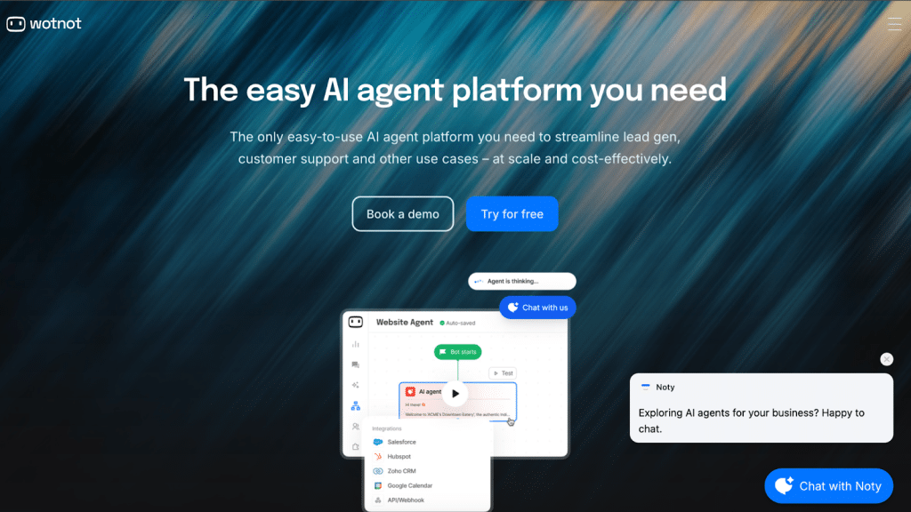 Wotnot in best real estate chatbot