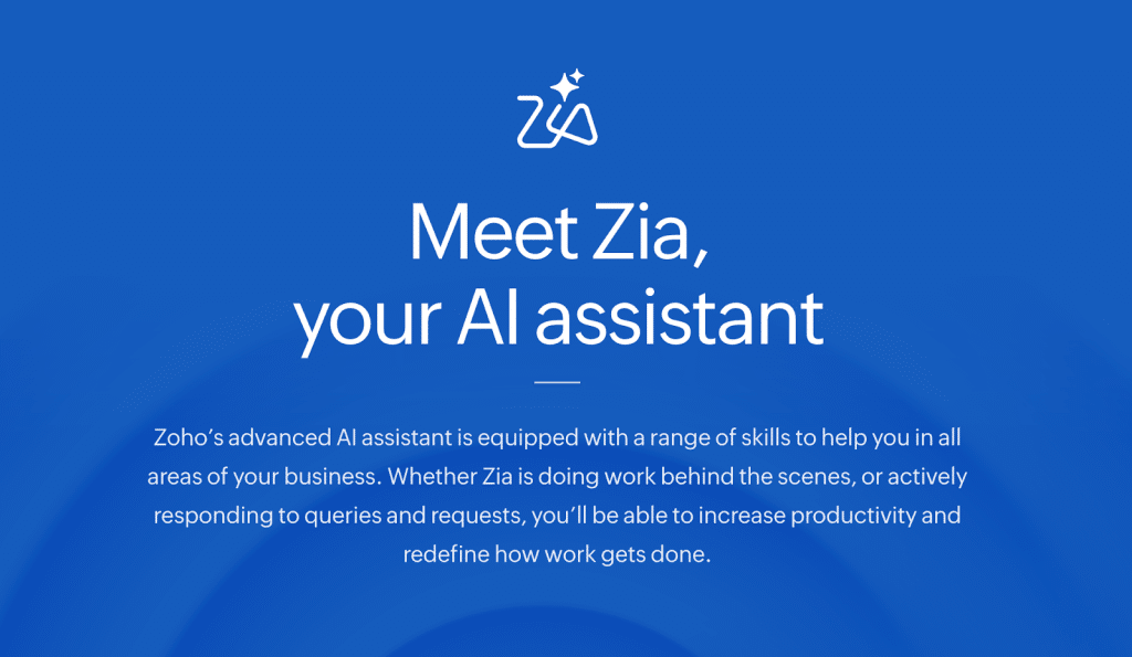 Zia is equipped with a range of skills to help you in all areas of your business.